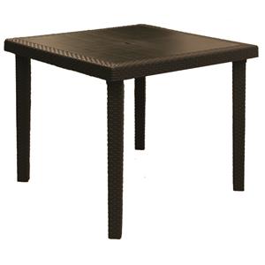 TAVOLI RESINA BOHEME ANTRACITE 90X90